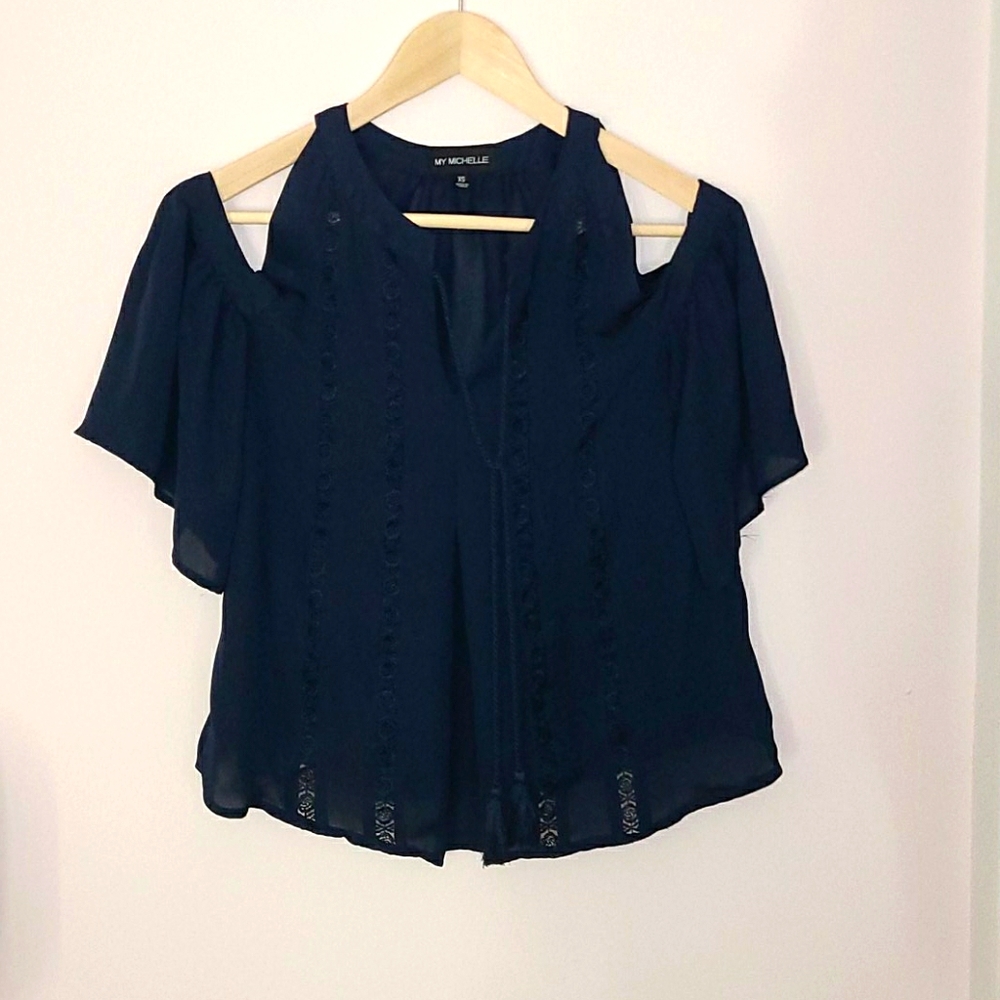My Michelle Dark Navy Blouse